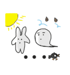 Grotesque rabbit and Carole（個別スタンプ：34）