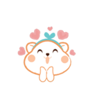 Super cute hamster in love（個別スタンプ：1）