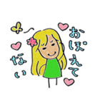 金運アップ♡妖精ヒナココっち（個別スタンプ：35）