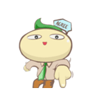 Leafy : The Energetic Business Man（個別スタンプ：7）
