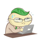 Leafy : The Energetic Business Man（個別スタンプ：8）