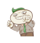 Leafy : The Energetic Business Man（個別スタンプ：9）