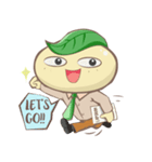 Leafy : The Energetic Business Man（個別スタンプ：13）