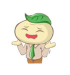 Leafy : The Energetic Business Man（個別スタンプ：14）