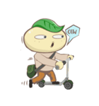Leafy : The Energetic Business Man（個別スタンプ：18）