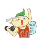 Leafy : The Energetic Business Man（個別スタンプ：21）