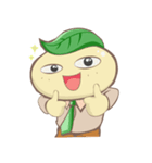Leafy : The Energetic Business Man（個別スタンプ：33）