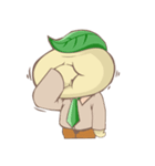 Leafy : The Energetic Business Man（個別スタンプ：34）