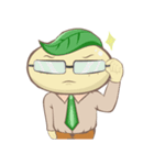 Leafy : The Energetic Business Man（個別スタンプ：35）
