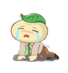 Leafy : The Energetic Business Man（個別スタンプ：37）