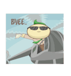 Leafy : The Energetic Business Man（個別スタンプ：40）
