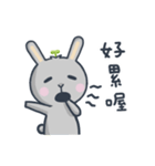 Leaf green rabbit（個別スタンプ：5）
