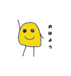 クレヨン画 頭足人 とうそくじん（個別スタンプ：1）