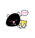 the bear with black face（個別スタンプ：13）