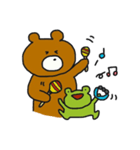 ゆるっとクマさん、ときどきカエル（個別スタンプ：22）
