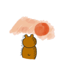 ゆるっとクマさん、ときどきカエル（個別スタンプ：35）