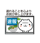 速報！ちびくまテレビ（個別スタンプ：13）