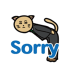 クールなネコヒトさん（個別スタンプ：4）