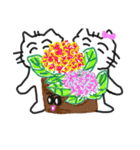 猫と植物（個別スタンプ：38）