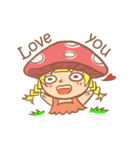 mushroom girl (so cute)（個別スタンプ：1）