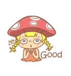 mushroom girl (so cute)（個別スタンプ：4）