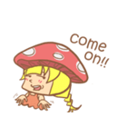 mushroom girl (so cute)（個別スタンプ：6）