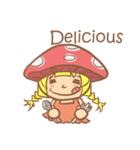 mushroom girl (so cute)（個別スタンプ：7）