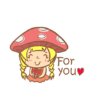 mushroom girl (so cute)（個別スタンプ：11）