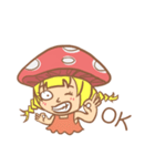 mushroom girl (so cute)（個別スタンプ：12）