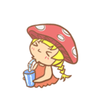 mushroom girl (so cute)（個別スタンプ：15）