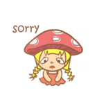 mushroom girl (so cute)（個別スタンプ：16）