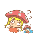 mushroom girl (so cute)（個別スタンプ：24）