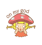 mushroom girl (so cute)（個別スタンプ：26）