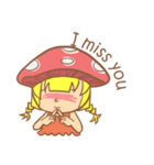 mushroom girl (so cute)（個別スタンプ：28）