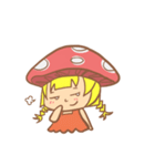 mushroom girl (so cute)（個別スタンプ：31）