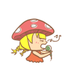 mushroom girl (so cute)（個別スタンプ：33）