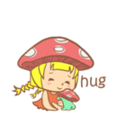 mushroom girl (so cute)（個別スタンプ：35）