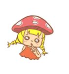 mushroom girl (so cute)（個別スタンプ：36）