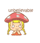 mushroom girl (so cute)（個別スタンプ：37）