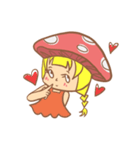 mushroom girl (so cute)（個別スタンプ：40）