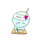 可愛いわらびもちのスタンプ（個別スタンプ：4）