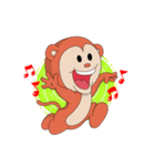 Monkey ; Playing Musical Instruments（個別スタンプ：10）