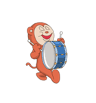 Monkey ; Playing Musical Instruments（個別スタンプ：14）