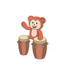 Monkey ; Playing Musical Instruments（個別スタンプ：20）