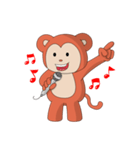 Monkey ; Playing Musical Instruments（個別スタンプ：27）