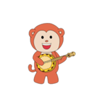 Monkey ; Playing Musical Instruments（個別スタンプ：38）