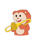 Monkey ; Playing Musical Instruments（個別スタンプ：39）