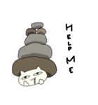 笑っている？ねこのスタンプ（個別スタンプ：9）