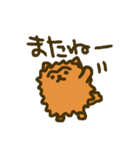 つながり眉毛のポメラニアン（個別スタンプ：3）