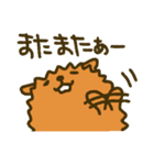 つながり眉毛のポメラニアン（個別スタンプ：18）
